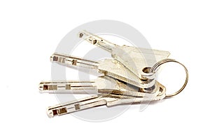 padlock and key on isolated on white