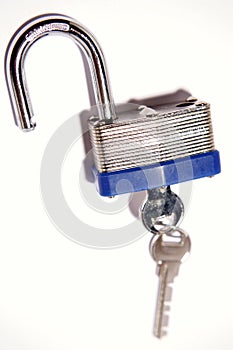 Padlock and keys
