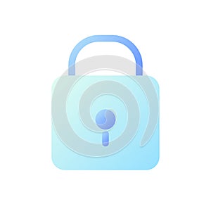 Padlock pixel perfect flat gradient two-color ui icon