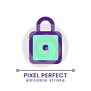 Padlock pixel perfect RGB color ui icon