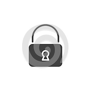 Padlock security solid icon
