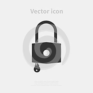 Padlock vector icon