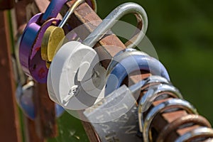 Padlock, which symbolically embodies the feelings of lovers and newlyweds to each other and acts as a pledge of their loyalty