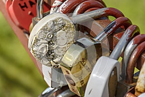 Padlock, which symbolically embodies the feelings of lovers and newlyweds to each other and acts as a pledge of their loyalty