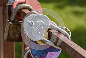 Padlock, which symbolically embodies the feelings of lovers and newlyweds to each other and acts as a pledge of their loyalty