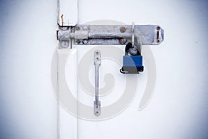 Padlock on white background