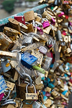 Padlocks on bridge - Paris