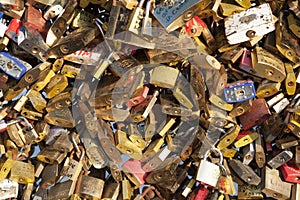 Padlocks in the Pont des arts