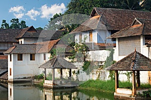 Padmanabhapuram Palace in front of Sri Padmanabhaswamy temple in Trivandrum Kerala India