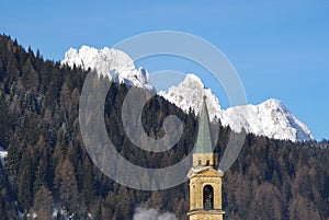 Padola bell tower and Popera