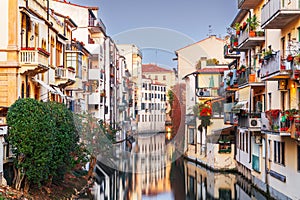 Padova, Italy Canals and Buildings