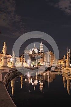 Padova square at night