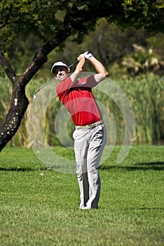 Padraig Harrington on the 17th Fairway