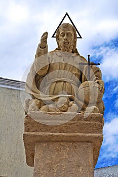 Padre Eterno statue. Presicce. Puglia. Italy. photo