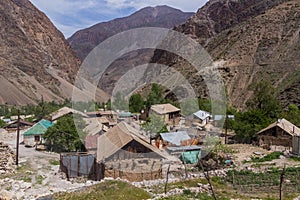 Padrud village in Marguzor Haft Kul in Fann mountains, Tajikist photo