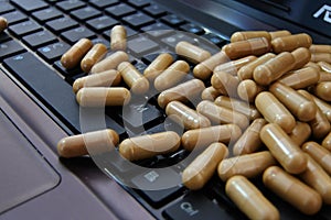 pads encapsulated above the keyboard