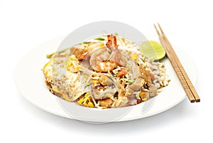 Padthai, Thai noodle with shrimp photo