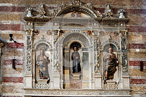 Medieval Art in in the chapel in Padua Italy