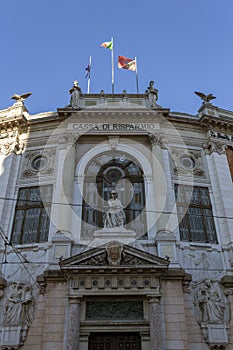 Cassa di Risparmio del Veneto in Padua on a summer day photo