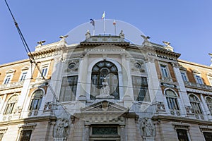 Cassa di Risparmio del Veneto in Padua on a summer day photo