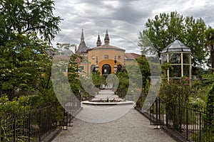 University of Padua Botanical Garden in Padua on a summer day