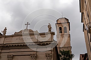 Padua - The stunning facade of Chiesa di San Daniele Martire, located on Via Umberto I