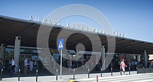 Pafos terminal. access to arrivals  Cyprus