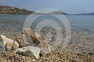 Pag Island coast Croatia