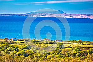 Pag island turquoise sea view