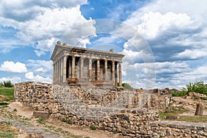 The pagan temple of Garni in Armenia is 28 km from Yerevan in the valley of the Azat River near the village of Garni