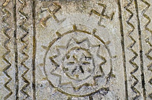 Pagan Tombstone in the village of Rajac, near Negotin, Serbia