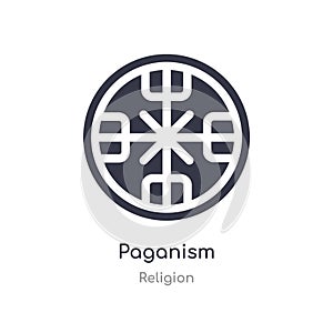 paganism icon. isolated paganism icon vector illustration from religion collection. editable sing symbol can be use for web site