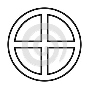 Paganism symbol icon photo