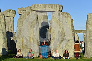 Pagans Mark the Autumn Equinox at Stonehenge