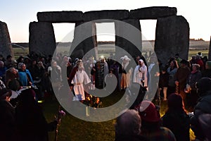 Pagans Mark the Autumn Equinox at Stonehenge