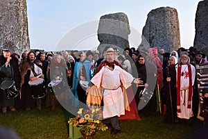 Pagans Mark the Autumn Equinox at Stonehenge