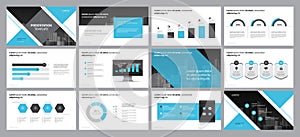 Page layout design template for business presentation design and use for annual report and company profile or brochure