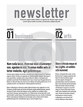 Page layout newsletter