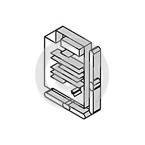 page navigation scroll isometric icon vector illustration