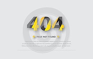 Page not found 404. 404 error page with Origami paper art and craft concept. Link to empty non existent page. view Under workers