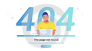 The page not found 404 error