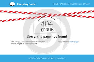 Page not found Error 404