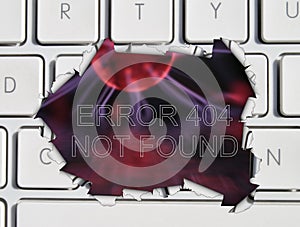 Page not found error message