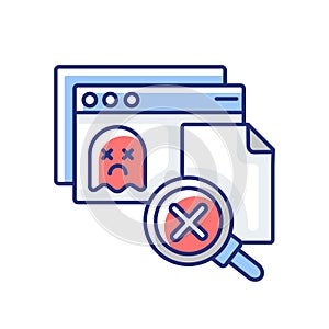 Page not found RGB color icon