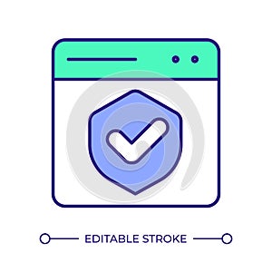 Page protection RGB color icon