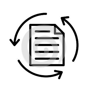 Page refresh Isolated Vector Icon which can easily modify or edit