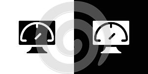 Page speed icon set vector illustration