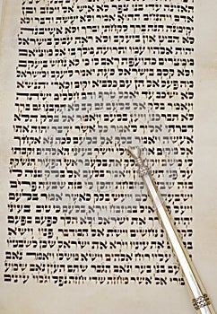 Page of torah and yad