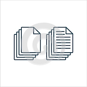 Pages Icon Vector Line Art