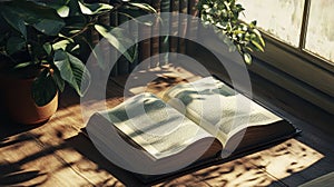 pages open book flat